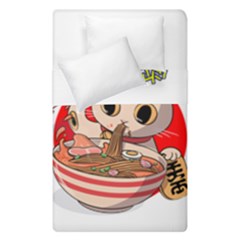 Ramen Cat Noodles Cute Japanes Duvet Cover Double Side (single Size) by Modalart