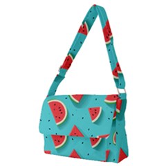 Watermelon Fruit Slice Full Print Messenger Bag (m) by Bedest