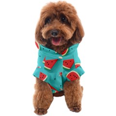 Watermelon Fruit Slice Dog Coat by Bedest