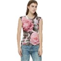 Rose Flower Seamless Women s Raglan Cap Sleeve T-Shirt View1