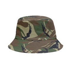 Camouflage Pattern Fabric Bucket Hat by Bedest