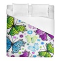 Butterflies Abstract Background Colorful Desenho Vector Duvet Cover (Full/ Double Size) View1