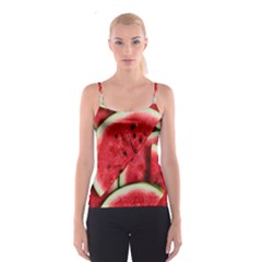 Watermelon Fruit Green Red Spaghetti Strap Top by Bedest