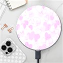 Valentine Background Hearts Bokeh Wireless Fast Charger(White) View1