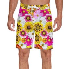 Flowers Blossom Bloom Nature Plant Men s Beach Shorts by Amaryn4rt