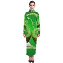 Kiwi Fruit Vitamins Healthy Cut Turtleneck Maxi Dress View1