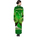 Kiwi Fruit Vitamins Healthy Cut Turtleneck Maxi Dress View2