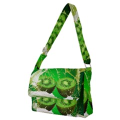 Kiwi Fruit Vitamins Healthy Cut Full Print Messenger Bag (m) by Amaryn4rt