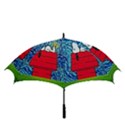 Cartoon Dog Starry Night Van Gogh Parody Golf Umbrellas View3