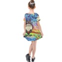 Totoro Starry Night Art Van Gogh Parody Kids  Simple Cotton Dress View2