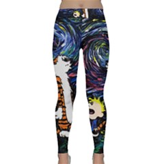 Cartoon Art Starry Night Van Gogh Classic Yoga Leggings by Modalart