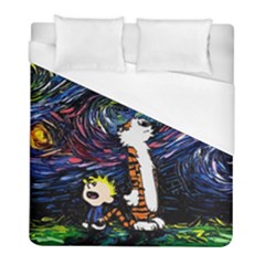 Cartoon Art Starry Night Van Gogh Duvet Cover (full/ Double Size) by Modalart