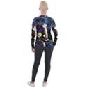 Cartoon Art Starry Night Van Gogh Velvet Zip Up Jacket View2