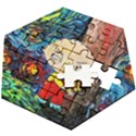 Cartoon Starry Night Vincent Van Gogh Wooden Puzzle Hexagon View2