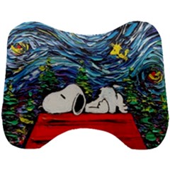 Dog House Vincent Van Gogh s Starry Night Parody Head Support Cushion by Modalart