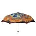 Tardis Starry Night Doctor Who Van Gogh Parody Folding Umbrellas View3