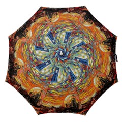 Tardis Starry Night Doctor Who Van Gogh Parody Straight Umbrellas by Modalart