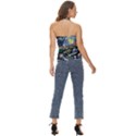 The Great Wall Nature Painting Starry Night Van Gogh Basic Halter Top View4