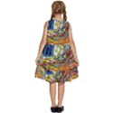 Tardis Starry Night Doctor Who Van Gogh Parody Kids  Frill Swing Dress View4