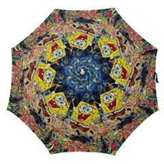 Art Cartoon Starry Night Van Gogh Straight Umbrellas by Modalart