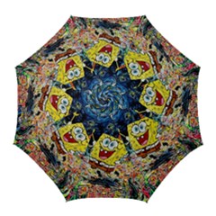 Art Cartoon Starry Night Van Gogh Golf Umbrellas by Modalart