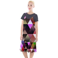 Abstract Geometric Triangles Shapes Camis Fishtail Dress by Pakjumat