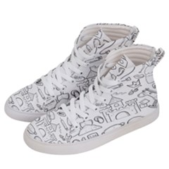 Baby Hand Sketch Drawn Toy Doodle Women s Hi-top Skate Sneakers by Pakjumat