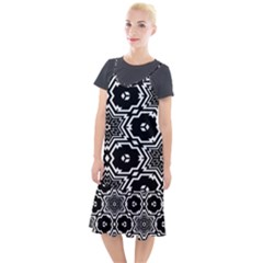 Black And White Pattern Background Structure Camis Fishtail Dress by Pakjumat