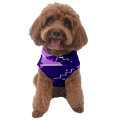 Purple Blue Geometric Pattern Dog Sweater by Pakjumat