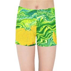 Zitro Abstract Sour Texture Food Kids  Sports Shorts by Amaryn4rt