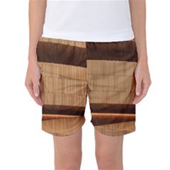 Architecture Art Boxes Brown Women s Basketball Shorts by Amaryn4rt