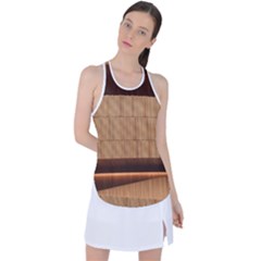 Architecture Art Boxes Brown Racer Back Mesh Tank Top by Amaryn4rt