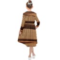 Architecture Art Boxes Brown Kids  Midi Sailor Dress View2