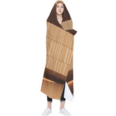 Architecture Art Boxes Brown Wearable Blanket by Amaryn4rt