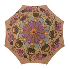 Pusheen Cute Fall The Cat Golf Umbrellas by Modalart