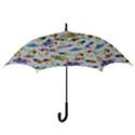 Fish Ocean Sea Water Diving Blue Hook Handle Umbrellas (Medium) View3