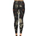 Grunge Seamless Pattern With Skulls Inside Out Leggings View4