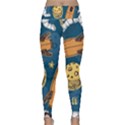 Missile Pattern Lightweight Velour Classic Yoga Leggings View1