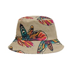 Tattoos Colorful Seamless Pattern Bucket Hat by Bedest