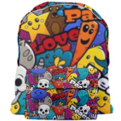 Graffiti Characters Seamless Pattern Giant Full Print Backpack by Bedest