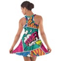 Comic Colorful Seamless Pattern Cotton Racerback Dress View2