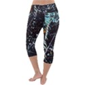 Abstract Colorful Texture Lightweight Velour Capri Yoga Leggings View4