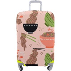 Japanese Street Food Soba Noodle In Bowl Luggage Cover (large) by Pakjumat