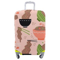 Japanese Street Food Soba Noodle In Bowl Luggage Cover (medium) by Pakjumat