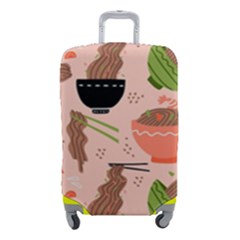 Japanese Street Food Soba Noodle In Bowl Luggage Cover (small) by Pakjumat