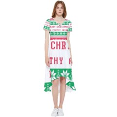 Merry Christmas Ya Filthy Animal High Low Boho Dress by Pakjumat