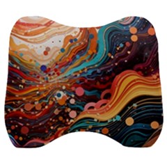 Pattern Abstract Velour Head Support Cushion by Pakjumat