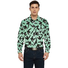 Orca Killer Whale Fish Men s Long Sleeve Pocket Shirt  by Pakjumat