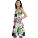 Funny Monster Pattern Sleeveless V-Neck Skater Dress with Pockets View2