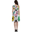 Funny Monster Pattern Sleeveless V-Neck Skater Dress with Pockets View4